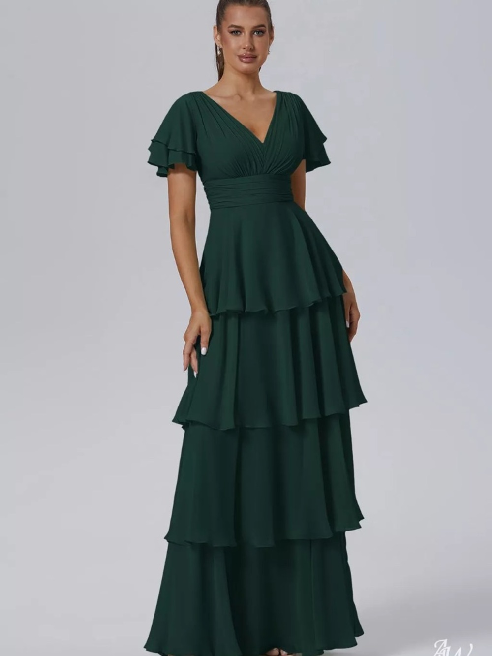AW Luisa Dress emerald green